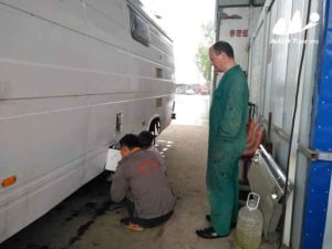 2017 Campervan and its host drive in China