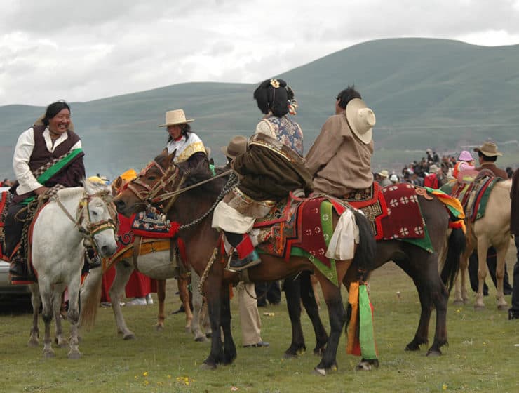 pferderennenfest in litang