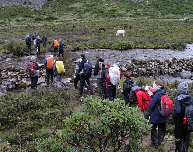 wanderung auf einzugsgebiet des lijiang flusses 15tage