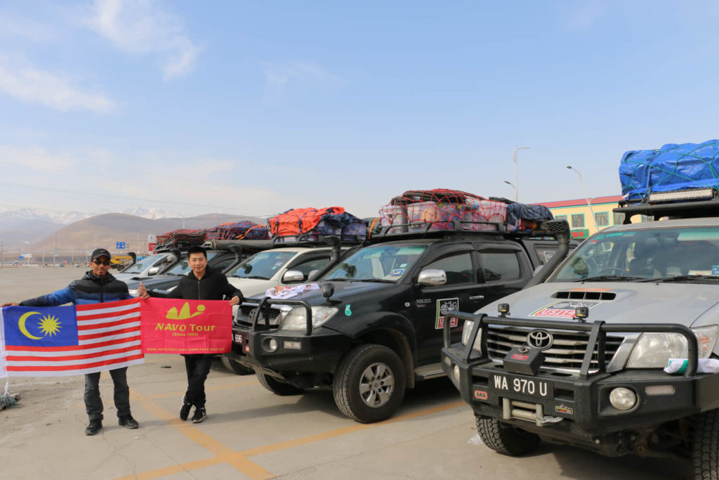 2018 malaysische Gruppe fuhr durch China 12