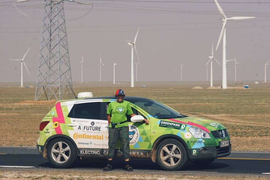 Electric Car World Tour Danmark-China in 2010