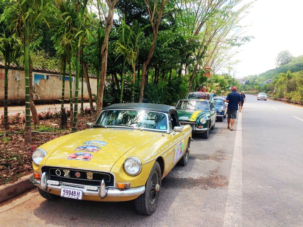 MGB Classic Car Tour Australia-China in 2017
