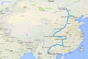cross china from erenhot chengdu mohan