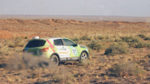 First electric car driving round the world; From Denmark to China