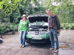 First electric car driving round the world; From Denmark to China