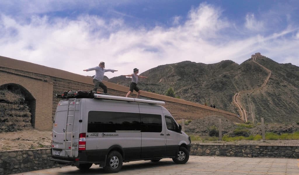 2019 Campervan and its host drive in China