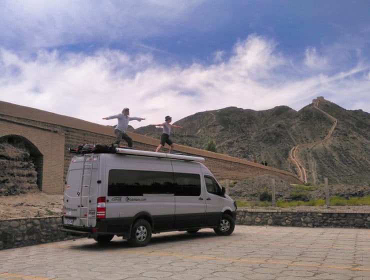 2019 Campervan and its host drive in China