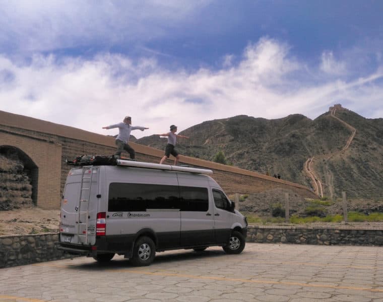 2019 Campervan and its host drive in China