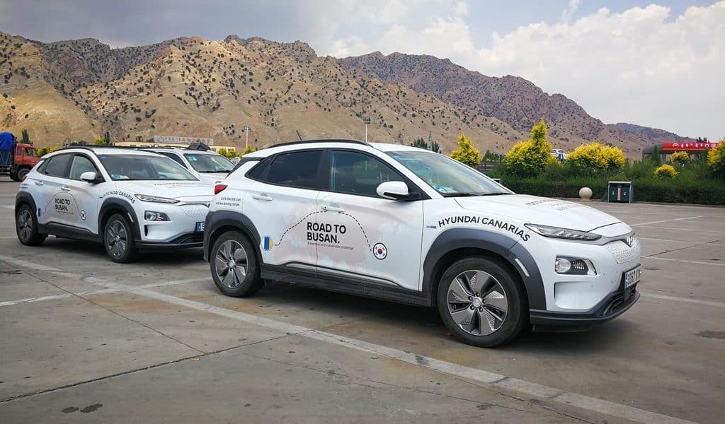 Overland to Korea - electric car world tour Spain to China July 2019
