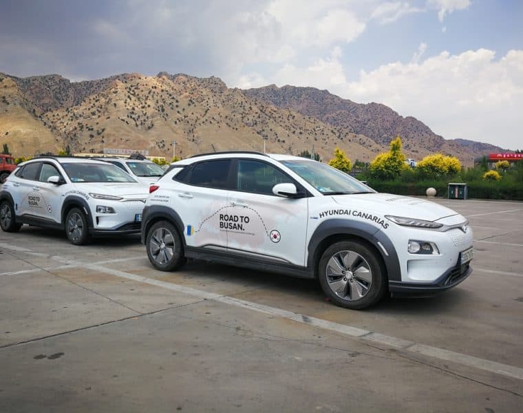 Overland to Korea - electric car world tour Spain to China July 2019