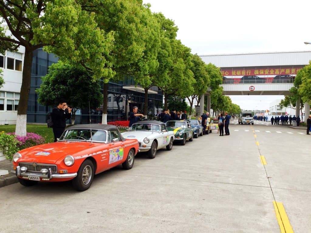 MGB Classic Car Tour Australia-China in 2017