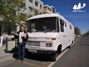 2017 Campervan and its host drive in China