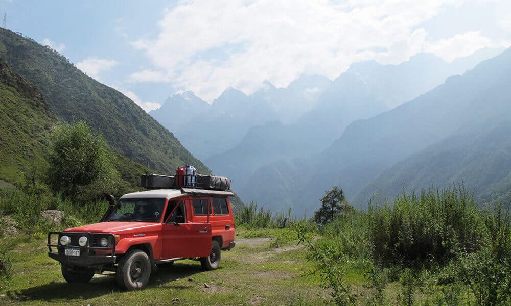 overland dans la région ali route sud 22jours