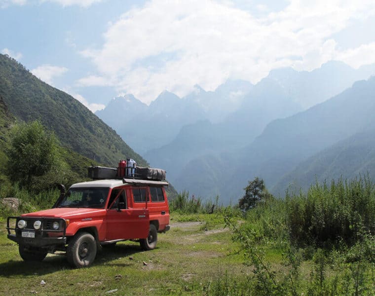 overland dans la région ali route sud 22jours
